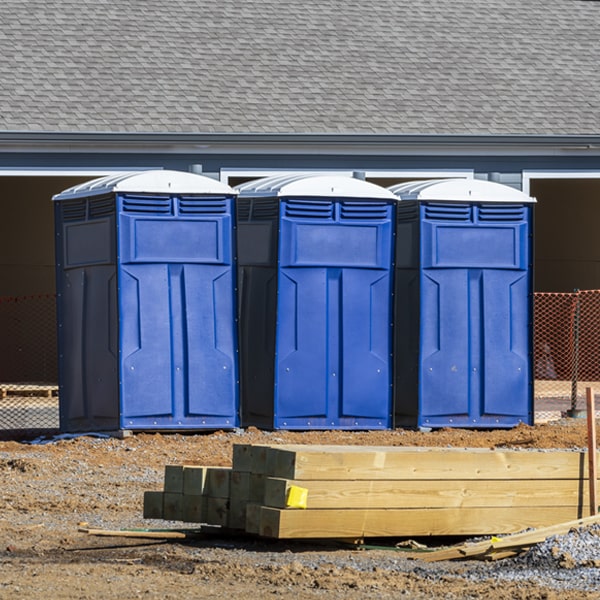 are there any restrictions on where i can place the portable restrooms during my rental period in Auburn Nebraska